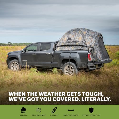 Napier Backroadz Truck Bed with Waterproof Material Coating, Comfortable and Spacious 2 Person Camping Tent, Compact and F...