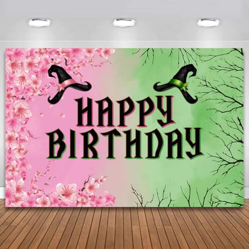 Witch Theme Party Decorations Banner Witchy Birthday Background Decoration, Witchy Party Banner Backdrop Photography Backg...