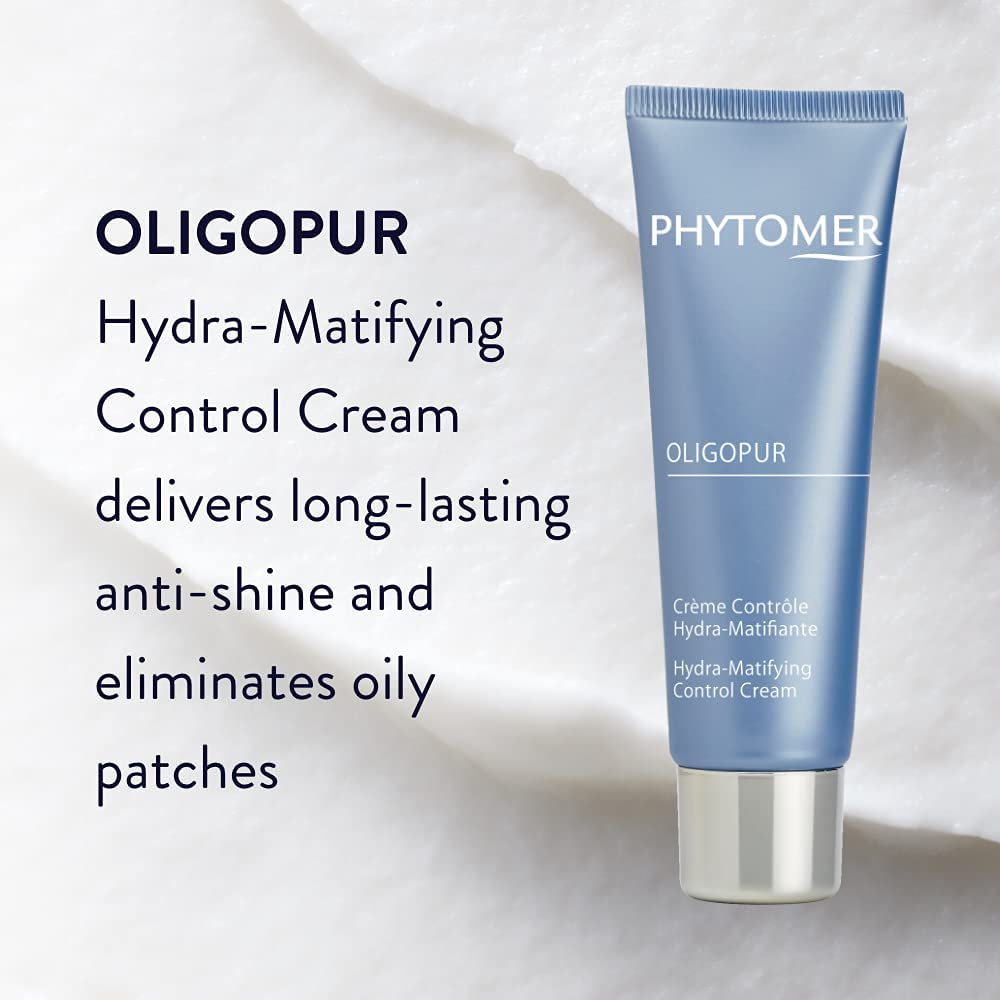 Phytomer OLIGOPUR Hydra-Matifying Face Moisturizer Cream | Hydrating Face Lotion for Oil Control | Restore Healthy, Clear Skin |