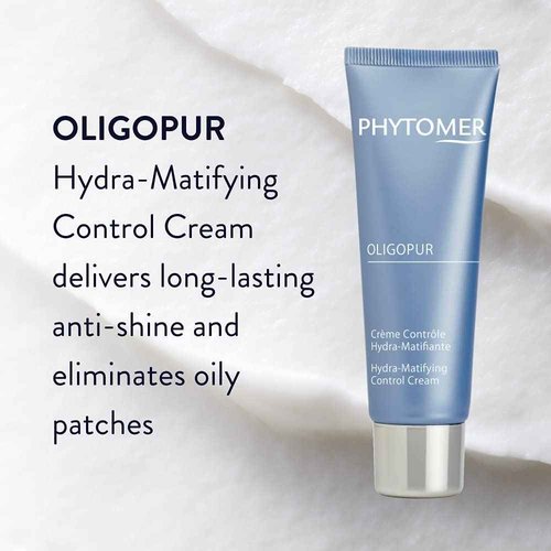 Phytomer OLIGOPUR Hydra-Matifying Face Moisturizer Cream | Hydrating Face Lotion for Oil Control | Restore Healthy, Clear Skin | For Combination & Oily Skin | 50ml
