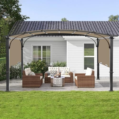 Pergola Canopy Replacement Cover for Lowe's Allen + Roth 10x10 Ft Freestanding Pergola, 200" x 103" Shade Cover, Compatibl...