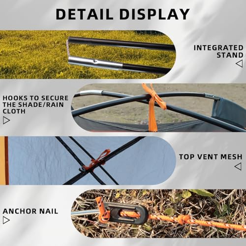 Arctic Lemmings 2-3 Person Backpacking Tent, 3-4 Season Lightweight Waterproof Tents with Two Doors for Outdoor Camping, H...