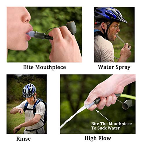 HEIKLN Hydration Bladder 1.5L-2L-3L,Leak Proof Water Reservoir, BPA Free Military Water Storage Bladder Bag Hydration Pack...
