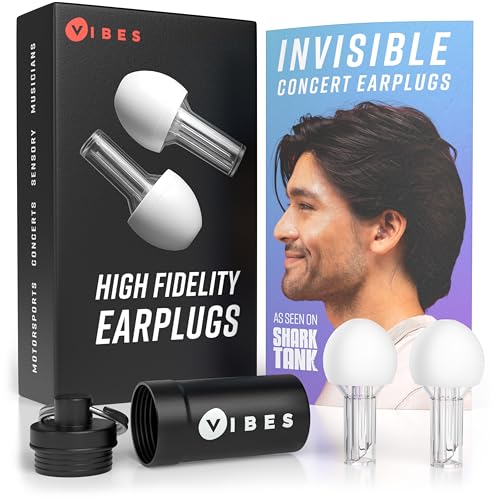VIBES High Fidelity Concert Ear Plugs – Reusable Noise Reducing Ear Plugs for Concerts, Musicians, Raves, and Live Events...