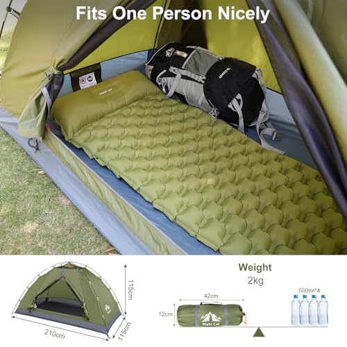 Night Cat Upgraded Backpacking Tents 1 2 Persons Easy Clip Setup Camping Tent Adults Scouts Heavy Rainproof Compact Lightw...