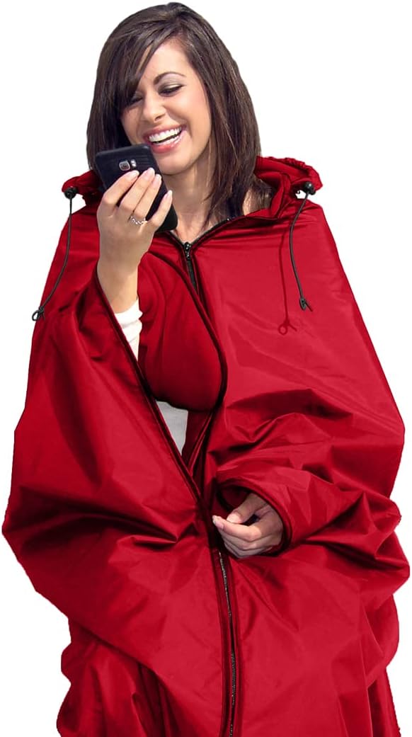 Ultimate Sports Wrap - PATENTED - The Only WEARABLE Weatherproof/Stadium/Picnic/Sports Blanket, complete with Upper and Lo...