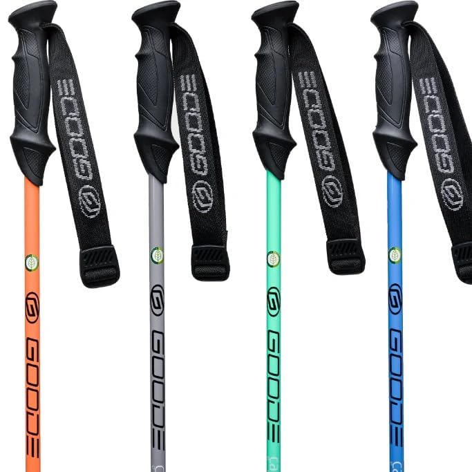 GOODE Carbon Neutral Ski Poles – Ultra-Lightweight & Durable Eco-Friendly Composite – High-Performance Shock Absorbing Dow...