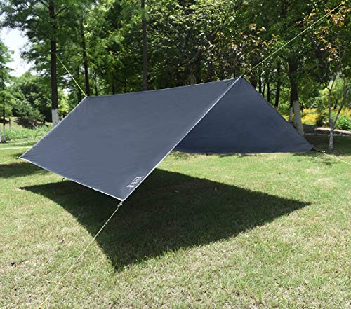 Gold Armour Rainfly Tarp Hammock, Premium 14.7ft/12ft/10ft/8ft Rain Fly Cover, Waterproof Ultralight Camping Shelter Canop...