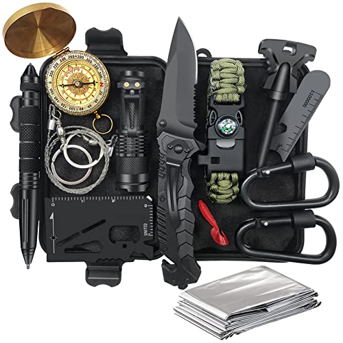 Gifts for Men Dad Husband - Valentines Day, Anniversary Birthday Gifts Idea for Him Boyfriend Man- Survival Kit 14 in 1, S...