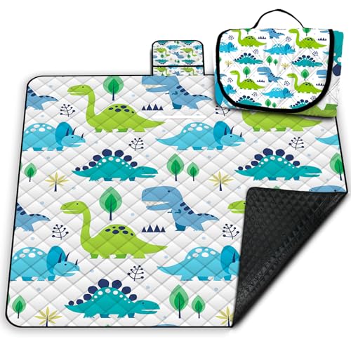 Extra Large Picnic Blanket Waterproof,80"x 80"Foldable Machine Washable Beach Blanket,Outdoor Blanket for 6-8 Adults,Picni...