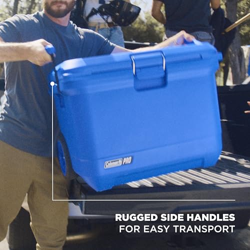 Coleman Pro Heavy-Duty 45qt Ultra-Light Premium Hard Cooler, Extra-Thick Insulation Keeps Ice up to 4 Days, 74-Can Capacity