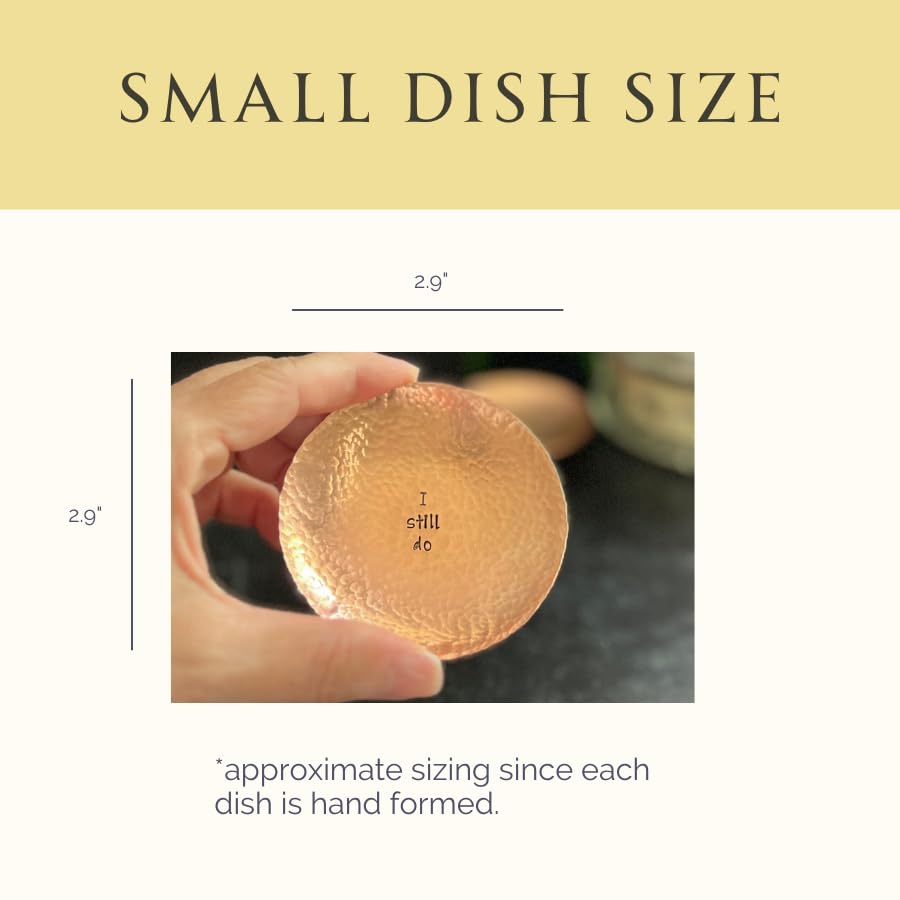 Handmade I Still Do Hammered Copper Ring Or Trinket Holder Dish, Gift for Her or Him, Anniversary, Birthday, Wife, Bride, Husband, Girlfriend (Copper)