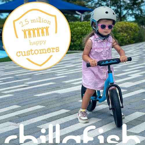 Chillafish Charlie Sport Kids Balance Bike for Ages 2-5, Lightweight Toddler Bicycle Frame, 12 Inch No-Puncture Tires, Adjustable Seat, Carry Handle