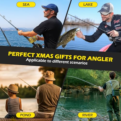 Fishing Advent Calendar 2025, 24 Days of Christmas Countdown Calendar with Lures Set, Birthday Gifts for Adult, Men, Teen ...