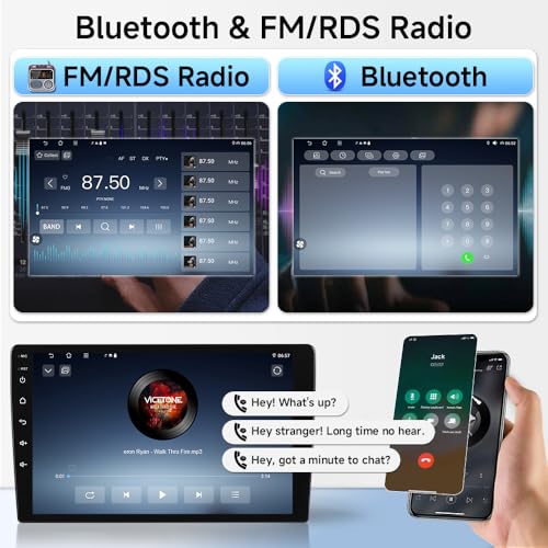 ASURE Car Radio for Mercedes-Benz C209 A209 CLK 2003–2009 – Wireless CarPlay & Android Auto, 9'' HD Touchscreen 4+64G Andr...