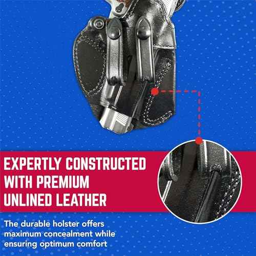 DeSantis Cozy Partner IWB Gun Holster - Compact Holster for Pistols, Concealed Carry, Fits Standard 1911 Models 4-5"" from COLT, S&W, SIG SAUER, Ruger, Kimber, Springfield - Right Hand Draw, Black