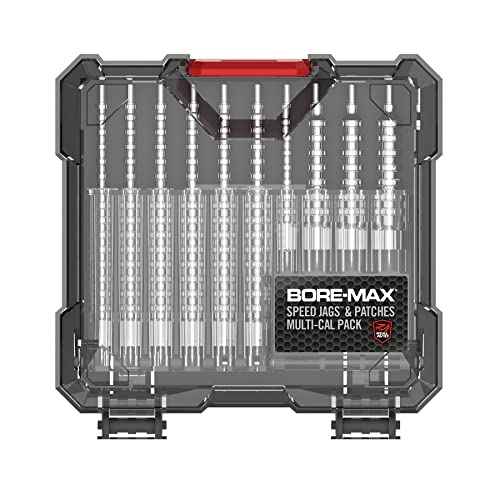 Real Avid Bore Max Speed Jags and Patches Multi Cal Pack ? 10 Jags and 500 Patches for Faster Bore Cleaning with Deeper Surface Contact and Long Lasting Nickel Plated Fit for Handgun & Rifle Calibers