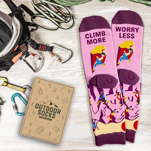 Rock Climbing Gifts - Innovative Rock Climbing Socks, Ideal Gift for Climbers, Unique Gifts for Men, Enhancing Climb Exper...