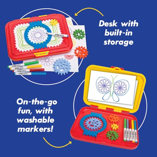 Spirograph Jr. — Jumbo Sized Gears Classic Retro Toy For Spiral Drawing Art Design Toy Kit for Smaller Hands — For Kids Ag...