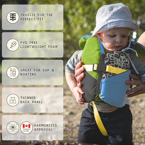 Stohlquist Infant Life Jacket, US Coast Guard Approved, Type II Life Vest (20-30 lbs) for Babies and Toddlers, Support Col...