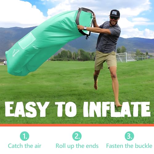 AlphaBeing Inflatable Lounger Beach Chair Accessories, Air Sofa Hammock Inflatable Couch for Camping Backyard Lakeside wit...