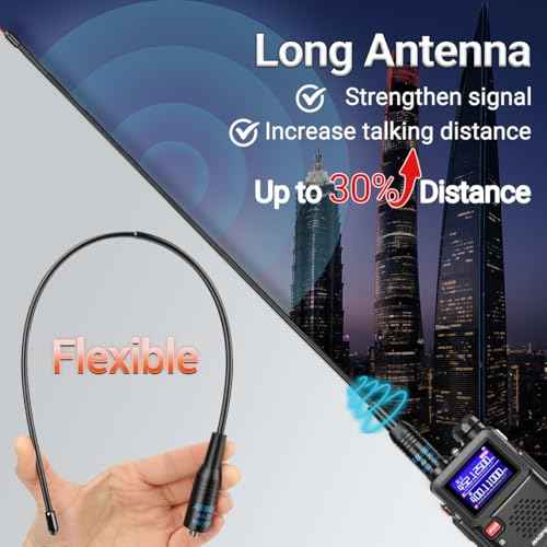 BAOFENG GMRS Handheld Radio High Power Long Range 999 Channels 2500mAh 2500mAh Rechargeable Two Way Radio with NOAA Weather Receiving,Copy Frequency,USB-C Charger for,2 Pack