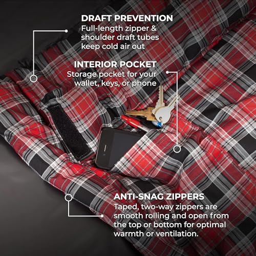 Teton Celsius XXL Sleeping Bag, Cold Weather Sleeping Bags for Adults and Kids, Camping Made Easy and Warm. Compression Sa...