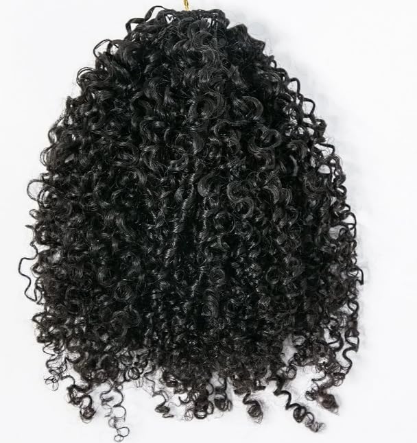 Afro Kinky Curly Knotless Pre-Separated Crochet Hair Extensions Kinky Curly Feather Hair Extensions Afro Kinky Curly Feather Lin