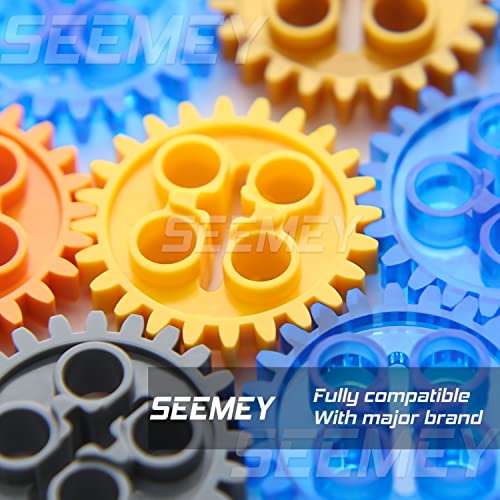SEEMEY 844Pcs Pins-Gears-Axles Set Compatible with mainbrands-Technical-Parts, Latest differentials Chain Link Connector J...