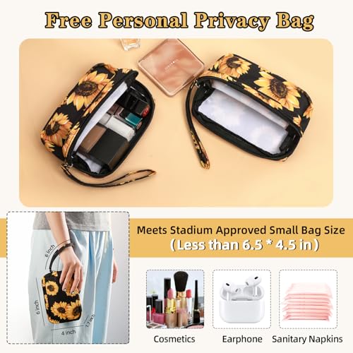 Unineovo Mini Clear Backpack for Stadium Approved 12x6x12, Small Transparent Backpacks Plastic See Through Clear Bag for K...