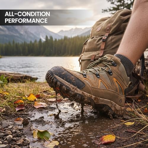Northside Mens Snohomish Leather Waterproof Mid Hiking Boot