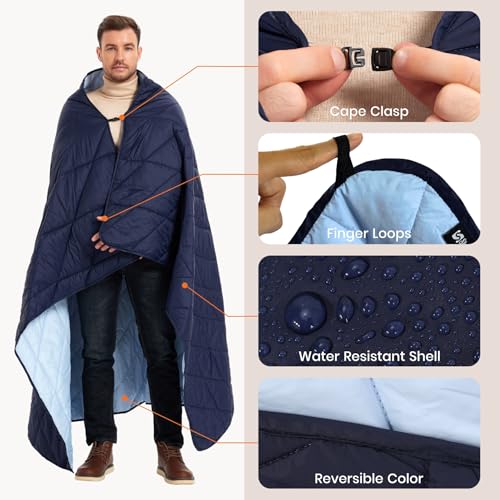 sheelokhwui Ultralight Puffy Blanket, Outdoor Camping Blanket, Water-Resistant and Packable, Great for Camping, Stadium, T...