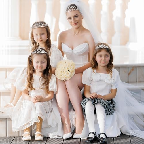 Grevosea 16 Pcs Tiaras for Women, Glitter Rhinestone Princess Crowns Headbands Crystal Tiara Birthday Crown for Girls Wedd...