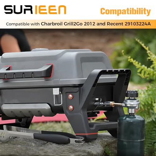 SURIEEN 29102349 29103224A Regulator Control Valve, Compatible with Charbroil Grill2Go Tru-Infrared 2012 Portable Gas Gril...
