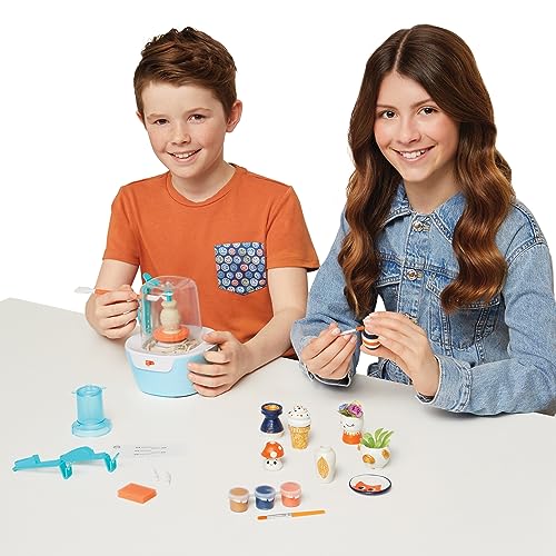 Make It Real Mini Pottery Studio - 26-Piece DIY Pottery Kit with Mess-Free Air Dry Clay - Create 10 Miniature Projects, Be...