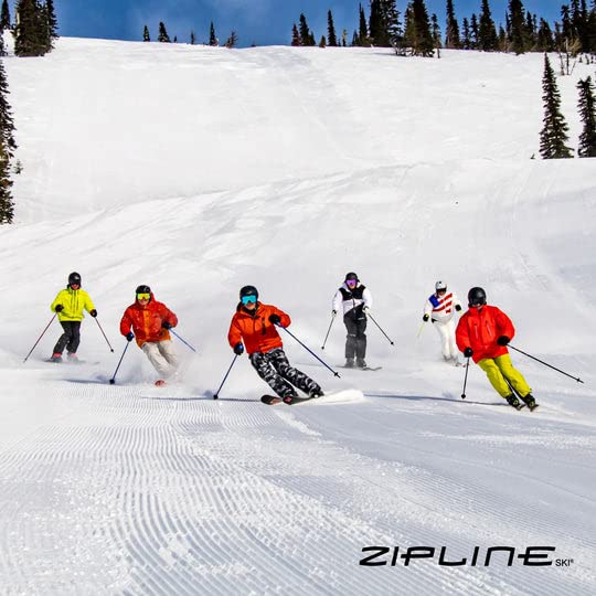 Zipline Lollipop 14.0 Graphite Carbon Composite Ski Poles – Lightweight, Durable, All-Mountain – Ergonomic Grip, Vibration...