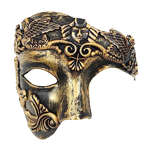 OIDEA Masquerade Mask for Men: Vintage Half Face Roman Warrior Phantom Of The Opera Masks Mardi Gras Carnival Venetian Mask