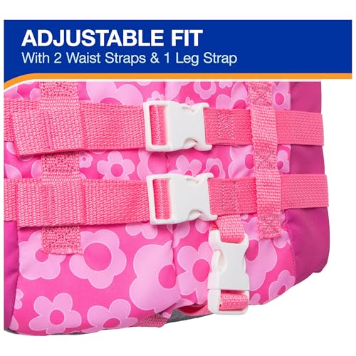 SwimWays Barbie Swim Trainer Life Jacket, US Coast Guard Approved Kids Swim Vest, Pool Floats & Life Jackets for Kids, 33-...