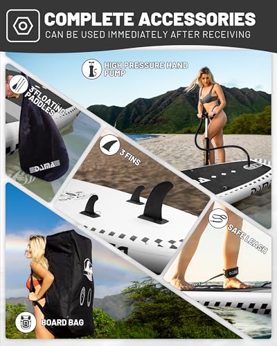 DAMA 11'*34"*6" Inflatable Paddle Board, Paddle Boards for Adults,Sup,Lightweight and Durable, Easy to Inflate, Versatile ...
