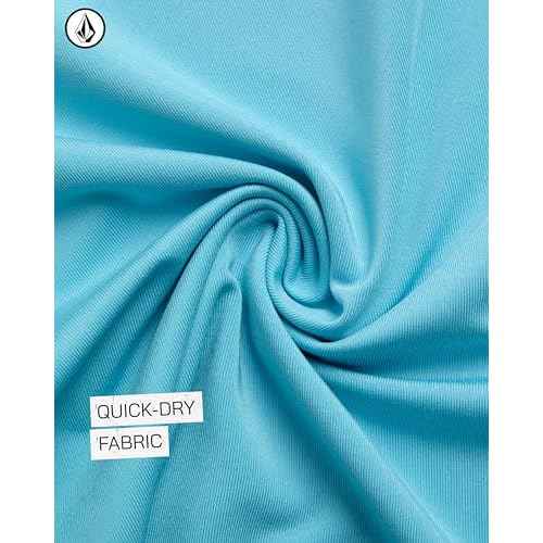 Volcom Baby Boys Swim Set - 2 Piece Long Sleeve Swim Shirt Graphic Tees & Board Shorts, Infant Toddler Little Boys Swimsuit