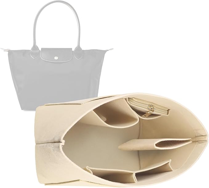 Lckaey bag Organizer Insert for le pliage organizer insert Handbags Organizer1012khaki-M