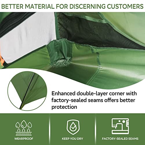 Clostnature Lightweight Backpacking Tent - 1/1.5/2/3/4/6 Person Ultralight Waterproof Camping Tent, 3 Season Large Size Ea...