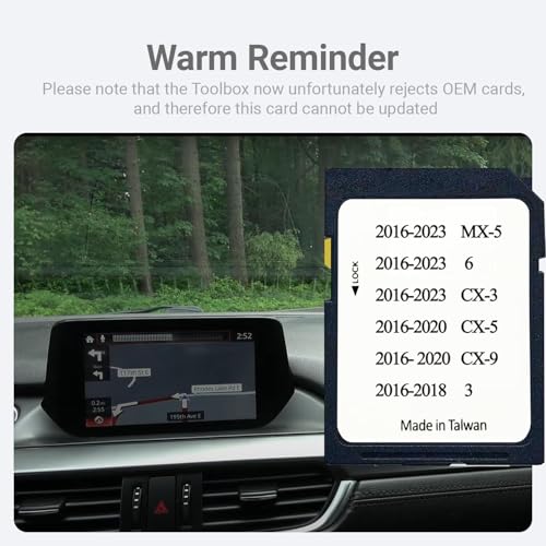 Latest GPS Navigation SD Card BHP166EZ1T for 3 6 CX-3 CX-5 CX-9 MX-5 USA/Canada/Mexico 2023