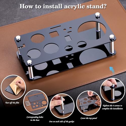 Cocktail Shaker Set Bartender Kit : 15-Piece Bar Tool Set with Acrylic Stand Bars Set with All Practical Bar Accessories, ...