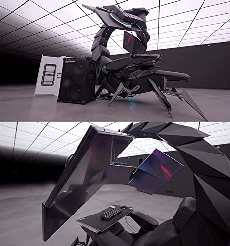 Gaming Chair Comfortable Luxury Gaming Chair Ergonomic Computer Cockpit Chair Comfortable Racing Simulator Game Chair with...