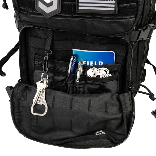 3VGEAR Velox II Quick Action Tactical Backpack - 27L Capacity Bag with 4 Compartments, MOLLE Webbing, Hydration Compatibl...