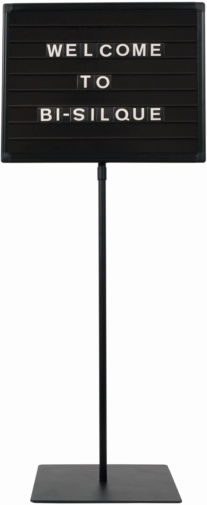 MasterVision Magnetic Changeable Letter Message Board with Floor Stand for Commercial, Wedding Halls, Funeral Homes, Confe...