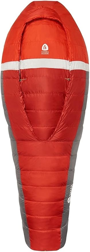 Sierra Designs Backcountry Bed 20 Degree Sleeping Bag with 650 Fill Dridown - Lightweight Zipperless Down Sleeping Bag for...