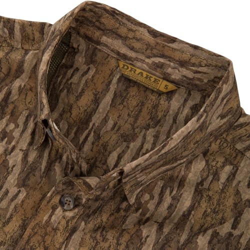 Drake Waterfowl Men's EST Wingshooter Trey Moisture-Wicking Stretchy Long Sleeve Hunting Shirt with UPF 30 Sun Protection