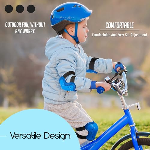 banana bike Rollerblade Pads for Kids - Knee Pads, Elbow Pads, Wrist Guards - Knee Pads for Kids - Protective Gear for Out...
